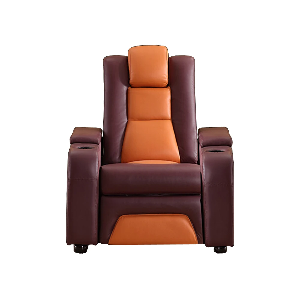 

Электрический расслабляющий стул, кресло из натуральной кожи для театра и гостиной, функциональный диван в скандинавском стиле, современна...
