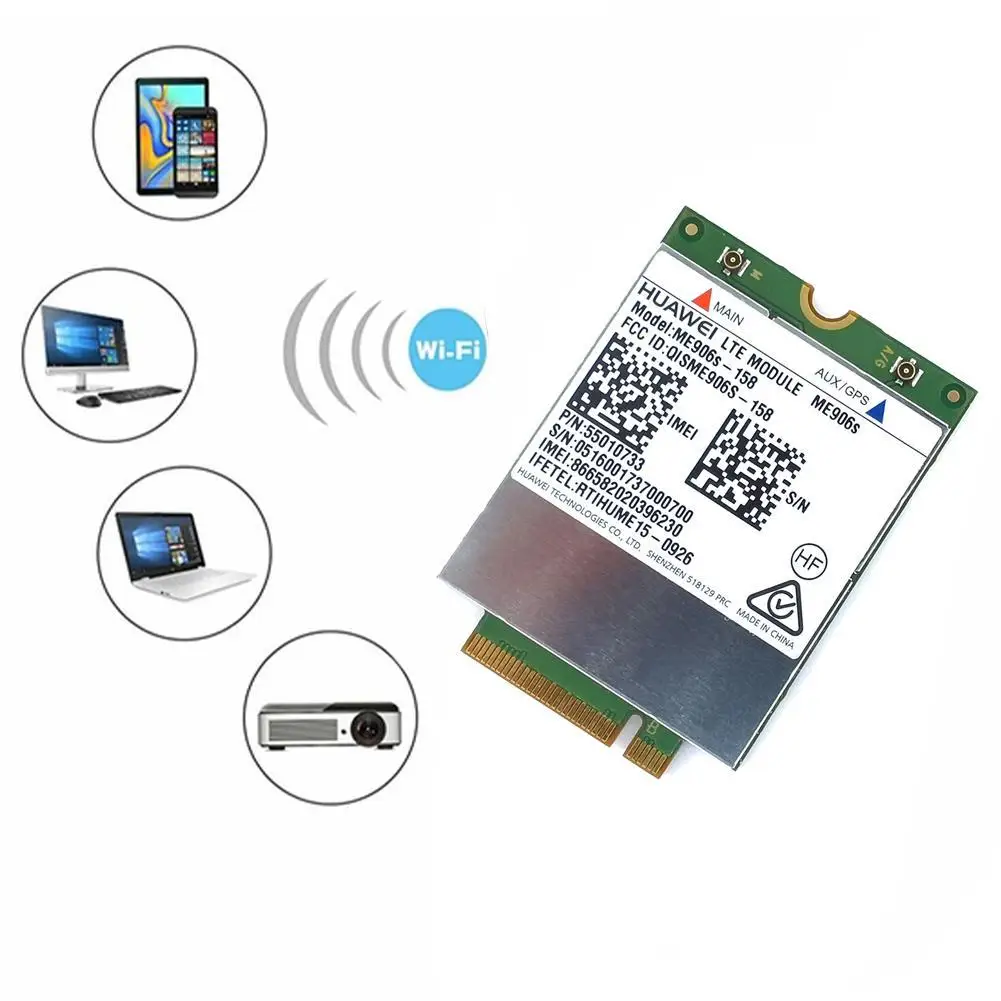 

1Pcs Mobile Network Card Broadband Card For Lenovo/HP LTE B5 ME906S-158 B4 HSPA+ LT4132 B2 Module B1 ME906S 4G B3 For Huawe R7S2