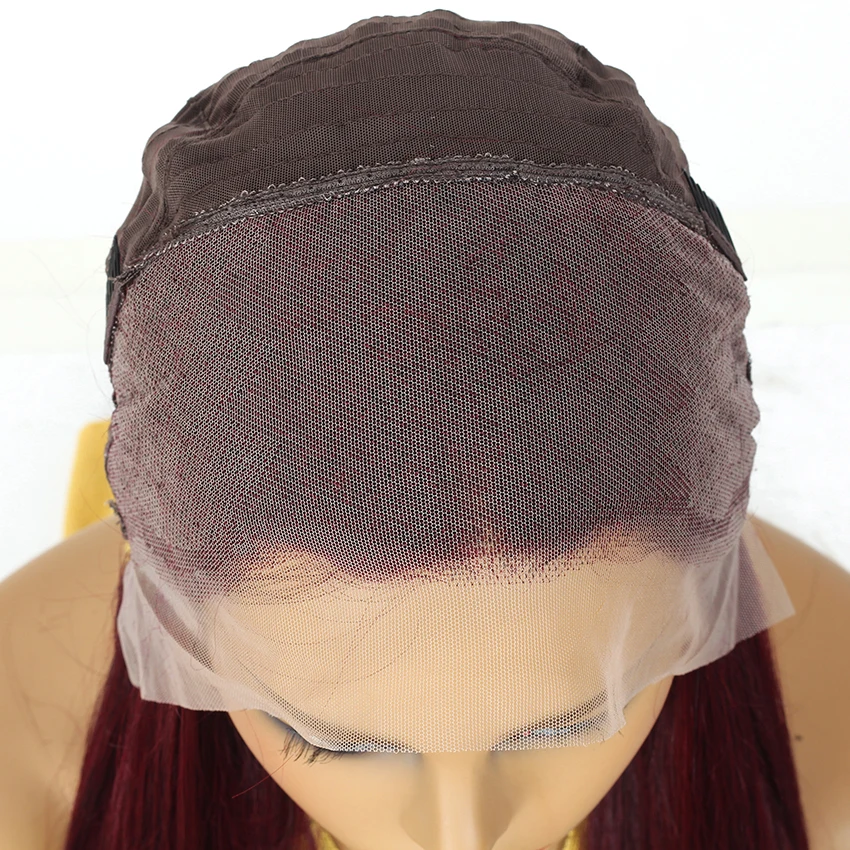 99J 13x4 парики из натуральных волос на кружеве прямые волосы Remy Предварительно выщипанные бразильские 27 30 красные 99J прямые парики на кружеве для женщин