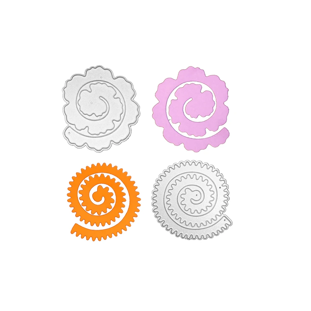 

Julyarts Spiral Flower Cutting Dies Scrapbooking For DIY Scrapbooking Album Paper Cards Decorative Crafts Embossing Die Cuts