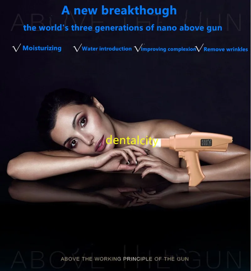 

Beauty Mesotherapy Hydrolifting Water Injector Skin Rejuvenation Needle Free Microcrystal Injection Gun Facial Care