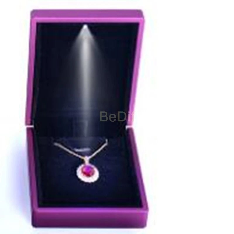 Подвеска для ювелирных изделий со светодиодсветильник ожерелье Подарочная