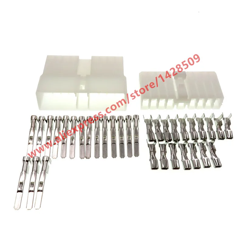 

5 Sets 17 Pin Auto Electrical Connectors Female Male Plugs 7119-3170