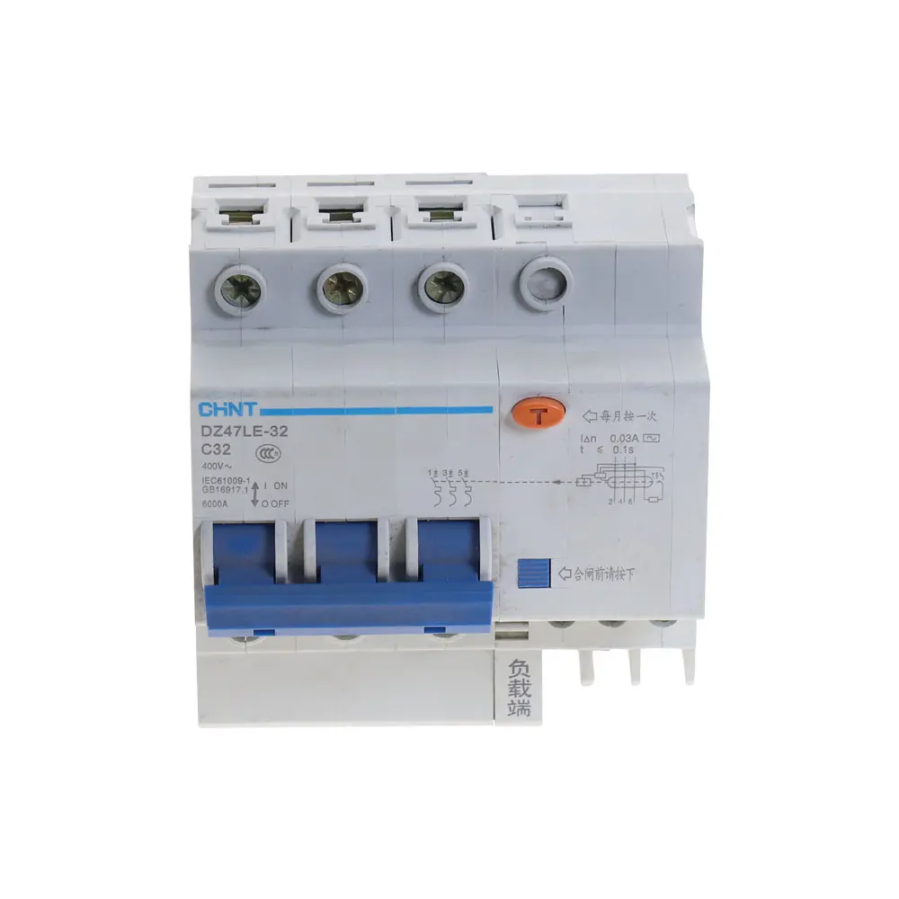 CHNT DZ47LE 3P + N 10A 16A 20A 25A 32A 40A 50A 60A автоматический выключатель остаточного тока RCBO|residual