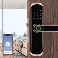 Electronic Fingerprint Lock WiFi Touch Screen Password IC Card Smart Door Lock With Mechanical Key For Tuya Hotels Security Lock