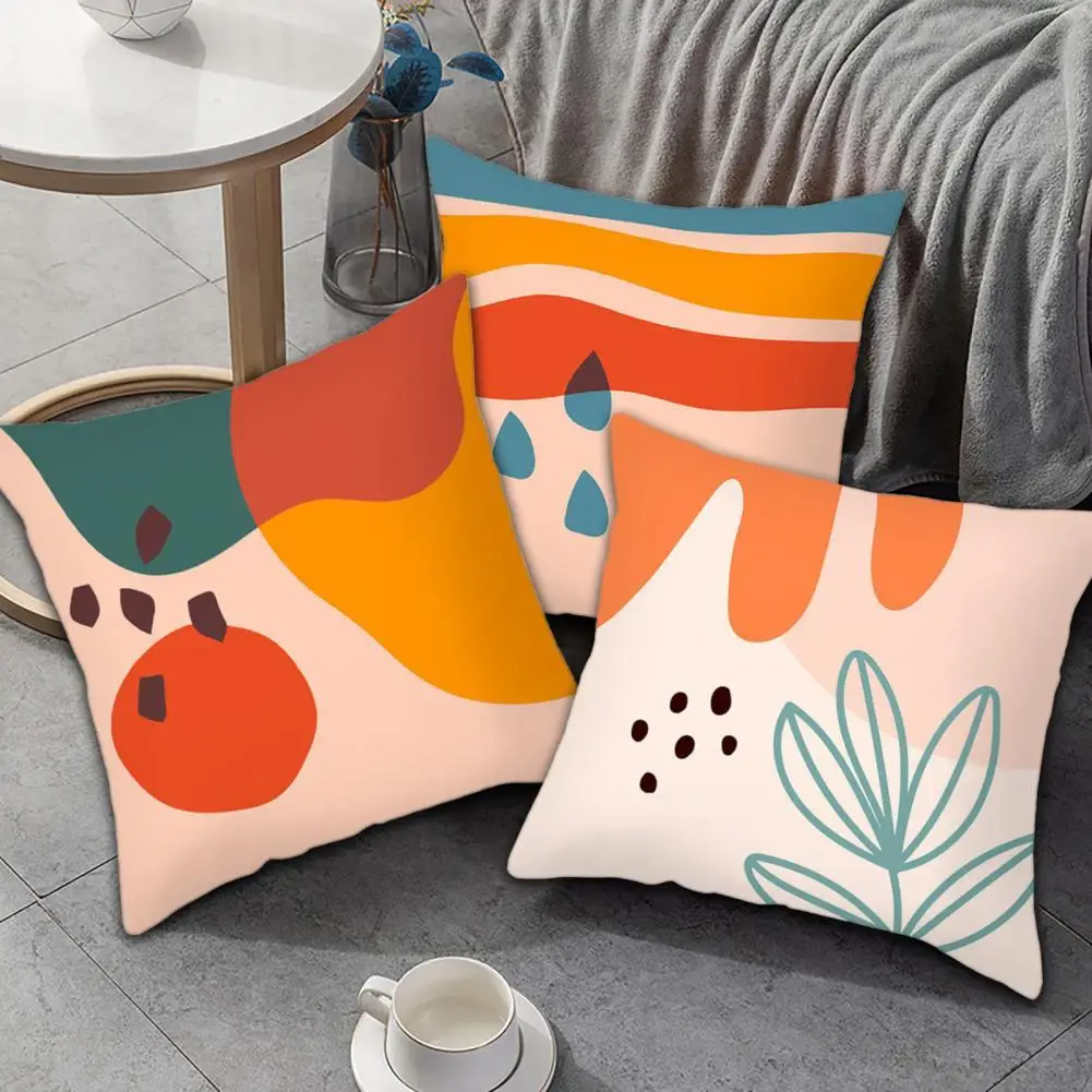 

40%HOTCushion Case Shrink Resistant Easy Care Polyester Abstract Geometric Printed Throw Pillow Cover Home Supplies
