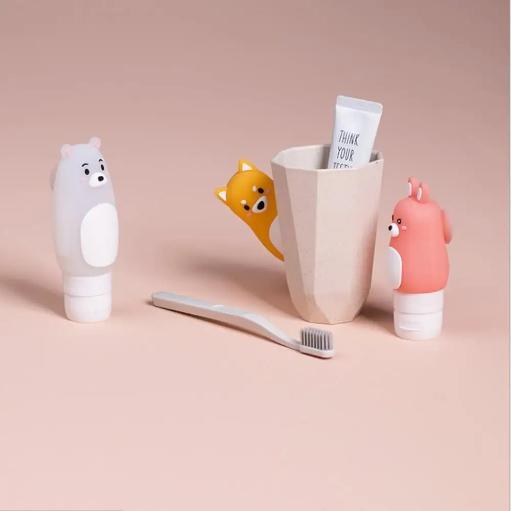 Портативный милые многоразового Путешествия силиконовый пустые бутылки шампуня