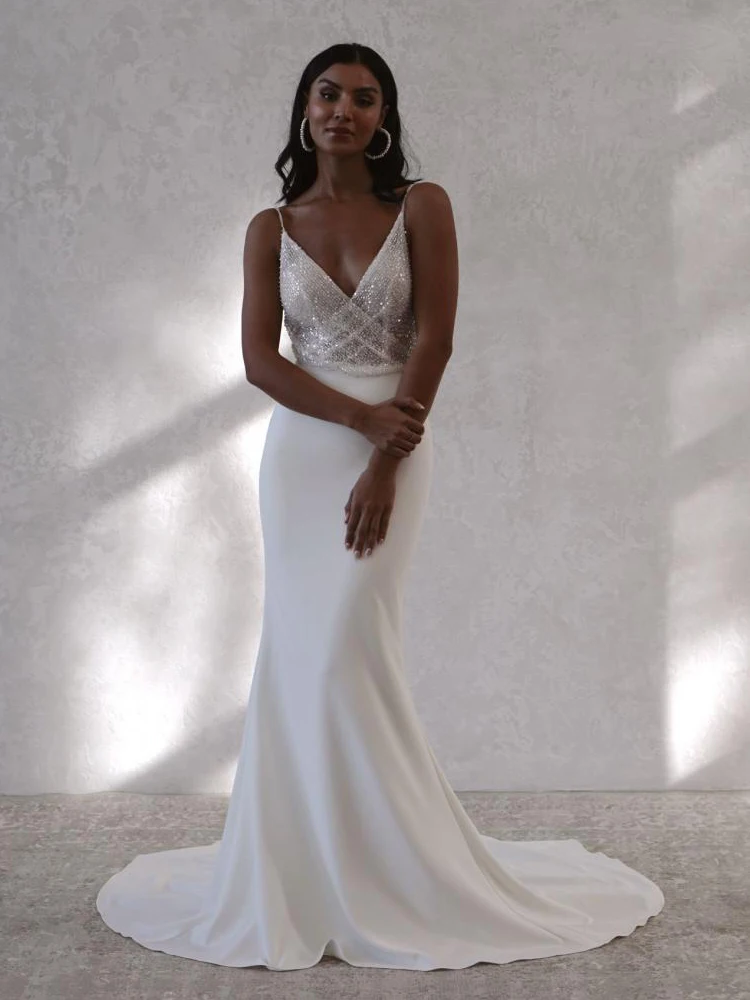 mermaid beach wedding dress