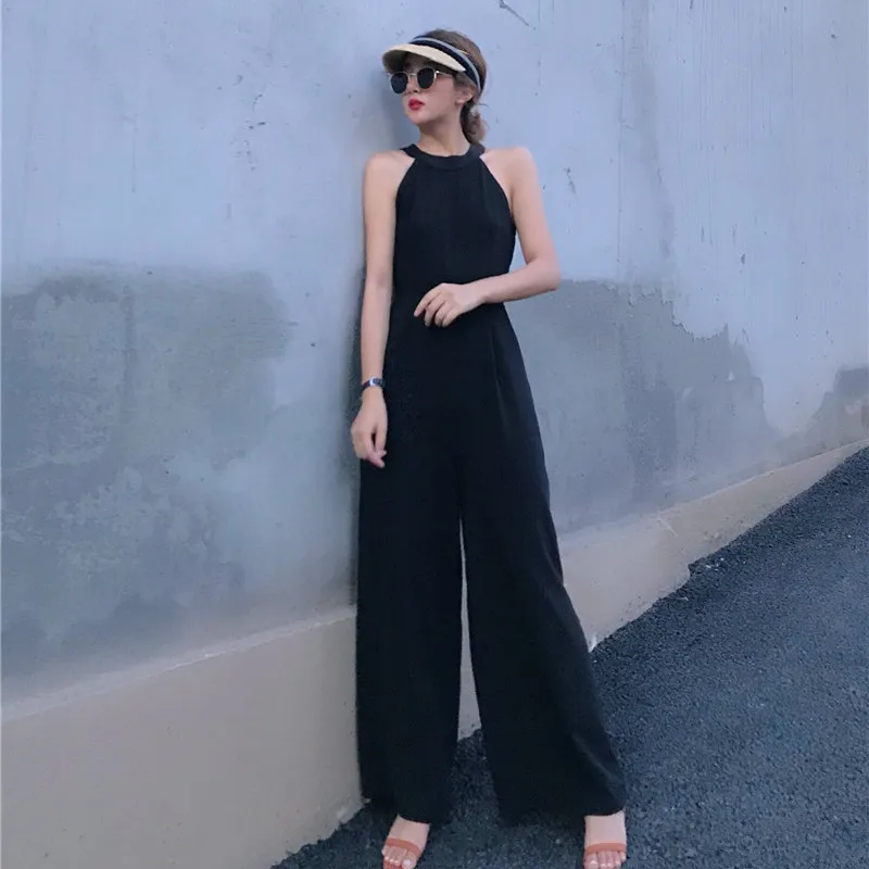 Женские комбинезоны в Корейском стиле универсальные модные свободные длинные