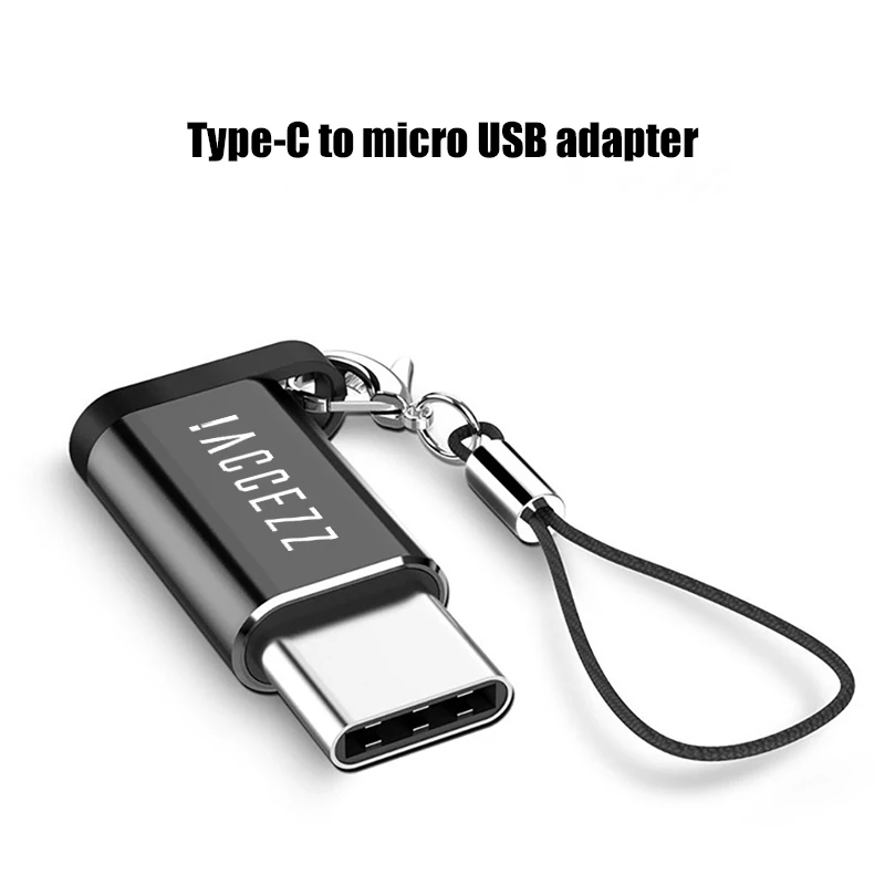 ! Переходник ACCEZZ OTG со штекера Type-C на гнездо Micro USB конвертер для LG G5 G6 Xiaomi Mi 6 5