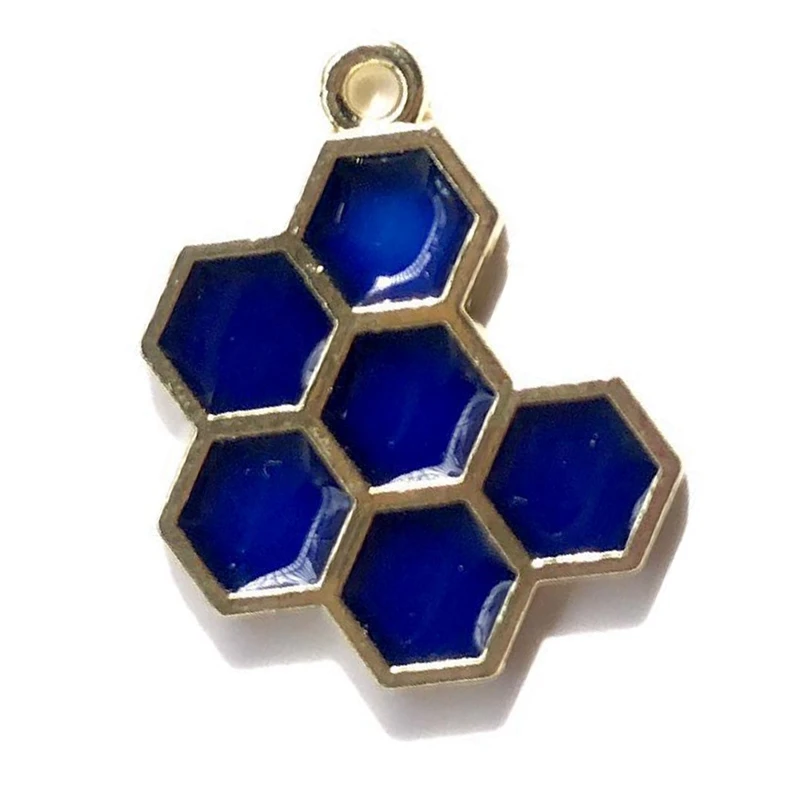 

Enamel Charm Honeycomb Charm for Jewelry Making and Crafting Fashion Earring Charm Fashion Pendant