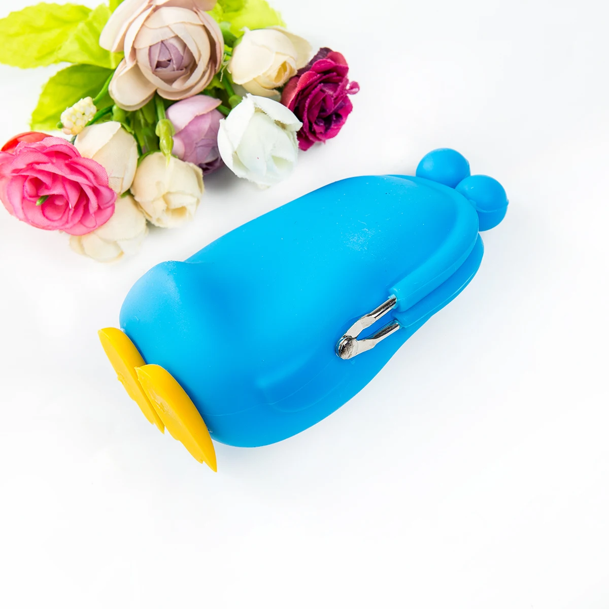 Детский кошелек для мелочи силиконовый 3D с пингвином милый мультяшный маленький