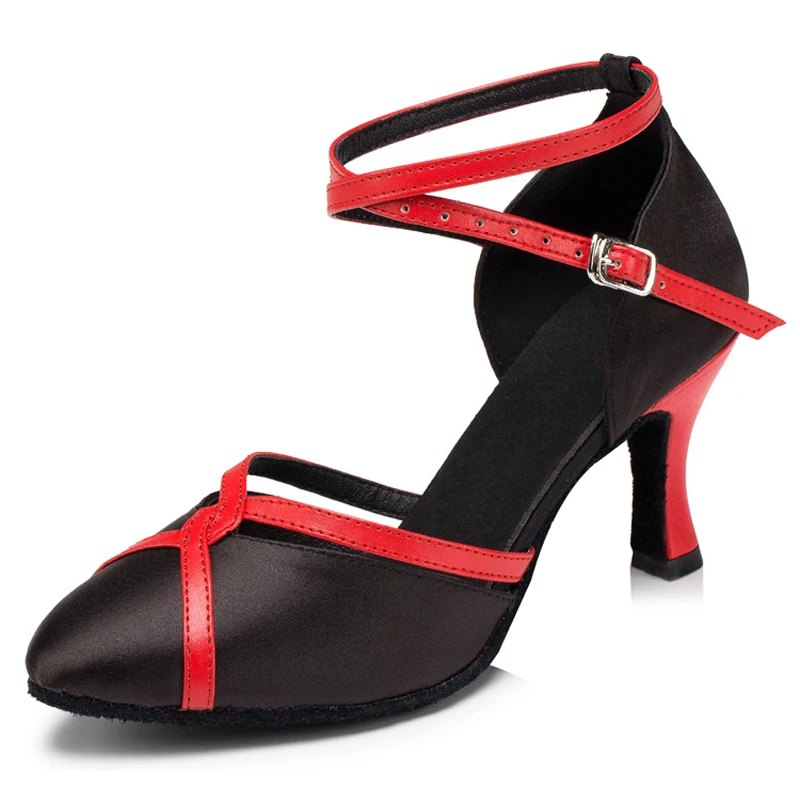Туфли для латиноамериканских танцев профессиональная атласная обувь танго