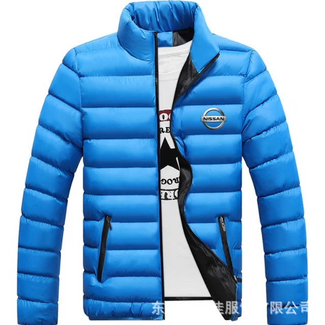 

2020 New for NISSAN Winter Jackets Parka Men Autumn Winter Warm Outwear Brand Slim Mens Coats Casual Windbreaker Quilted Jacket