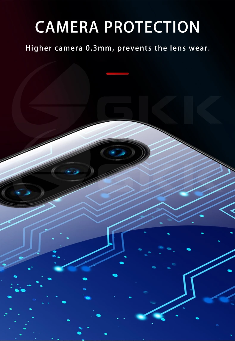 GKK чехол из закаленного стекла для huawei P30 Pro Lite, защитный противоударный мягкий край, Рисунок высокой четкости, чехол для huawei P30 Pro