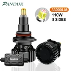 PANDUK H1 H7 светодиодный 360 H4 33000LM Canbus HB3 HB4 9012 HIR2 D1S D2S светодиодный H11 H8 9006 9005 Автомобильные фары противотуманные лампы 6000K 12 В