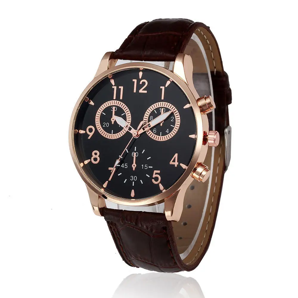 

Retro Design Leather Band Analog Alloy Quartz Wrist Watch