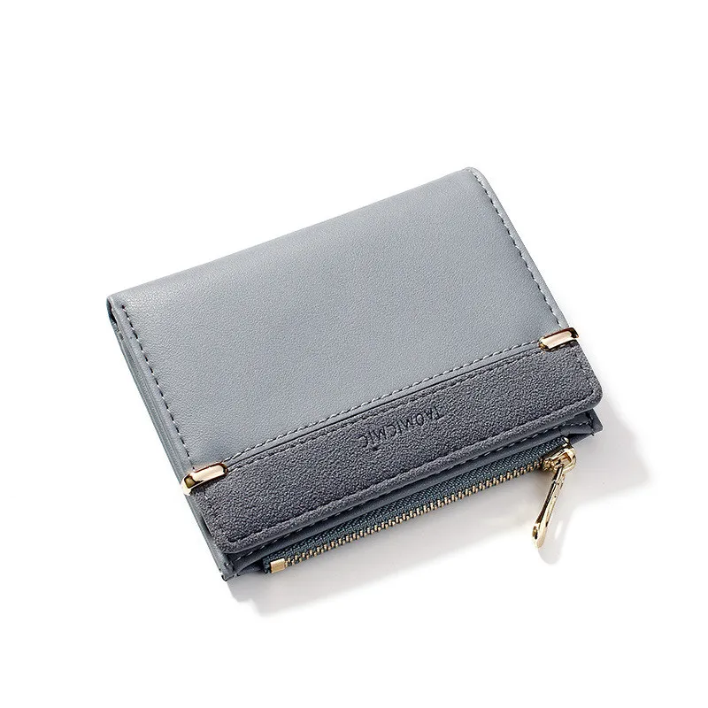 

Women Wallets Leather Female Purse Mini Hasp Solid Multi-Cards Holder Fashion Coin Short Wallets Slim Small Wallet Zipper Hasp