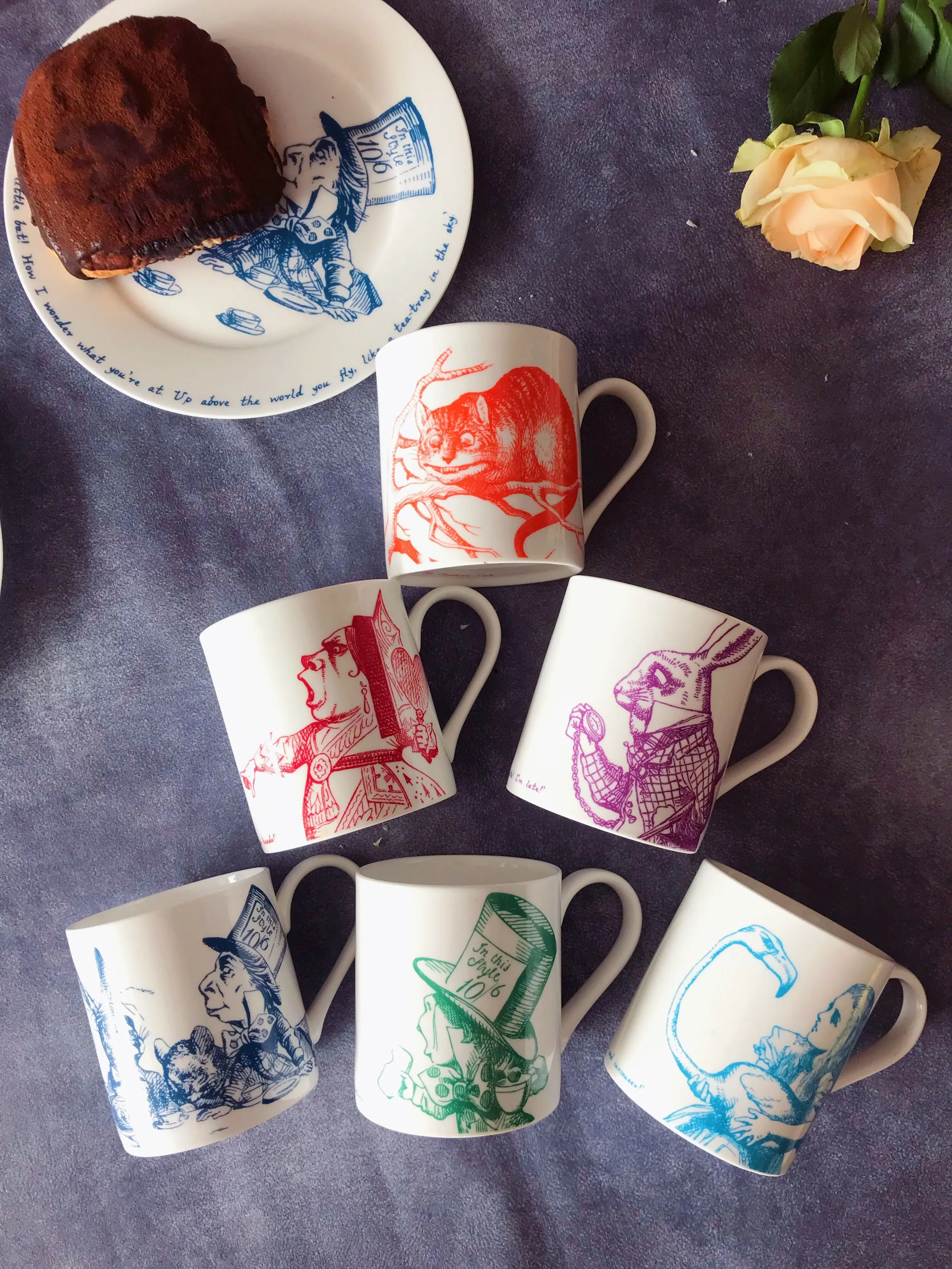 Костяная китайская кружка Алиса в стране чудес обеденная тарелка английская