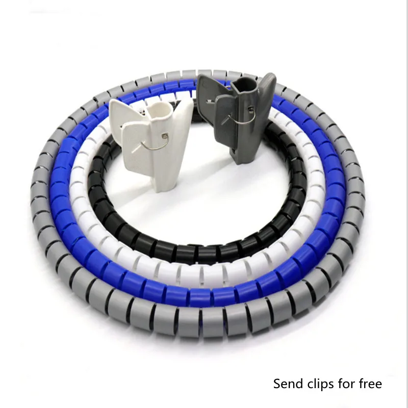 1 м кабельные втулки менее яркая трубка гибкое управление проводом защитная