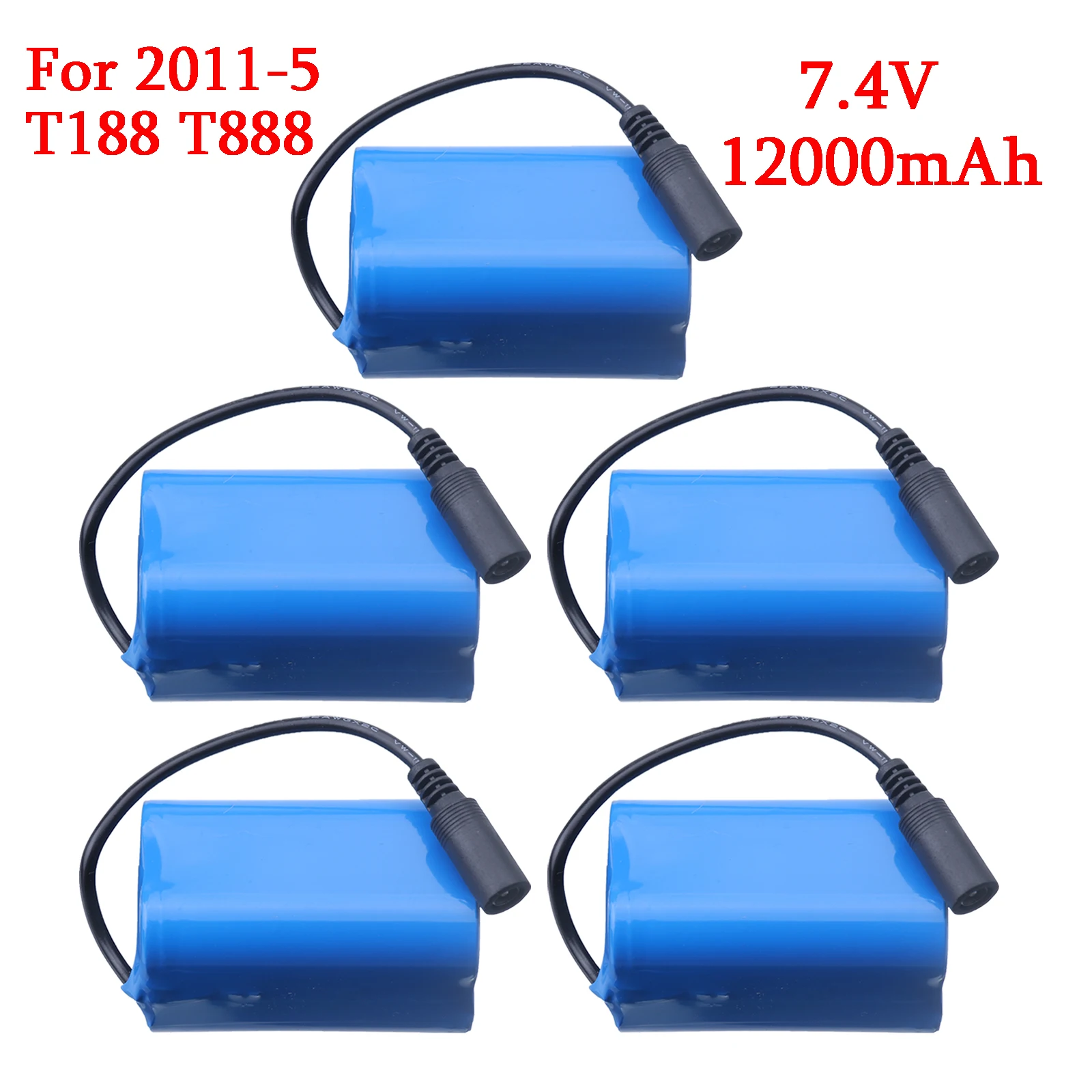 

upgrade battery for T188 2011-5 T888 V007 H18 C18 Remote Control Fishing Bait Boat Spare Part 21700 7.4v 12000mAh Battery