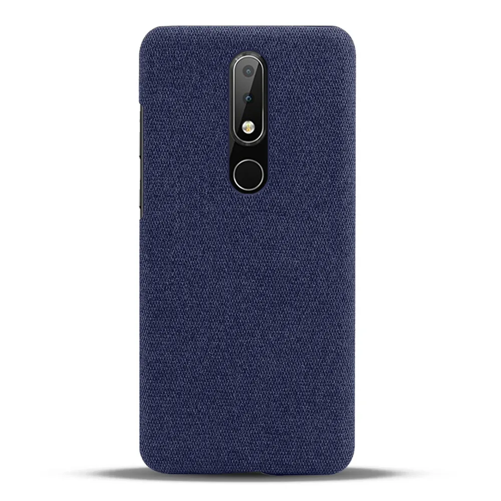 

Luxury Febric Cases For Nokia 6.1 Plus Case Slim Retro Cloth Cover for Nokia X6 2018 Nokia6.1 Plus TA-1099, TA-1103 083, 1099