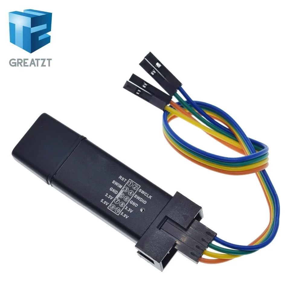1 комплект ST LINK Stlink ST-Link V2 Mini STM8 STM32 симулятор скачать программист Программирование с крышкой DuPont кабель ST Link V2