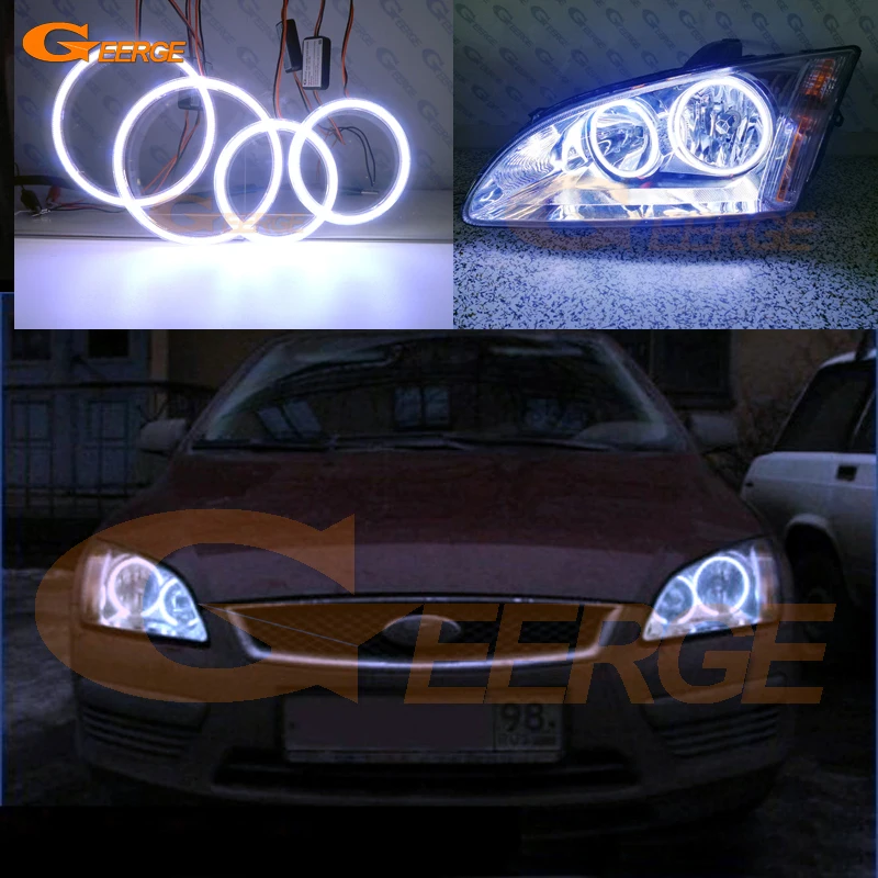 Для Ford Focus II Mk2 2004 2005 2006 2007 2008 Европейская фара отличная ультра яркая COB комплект