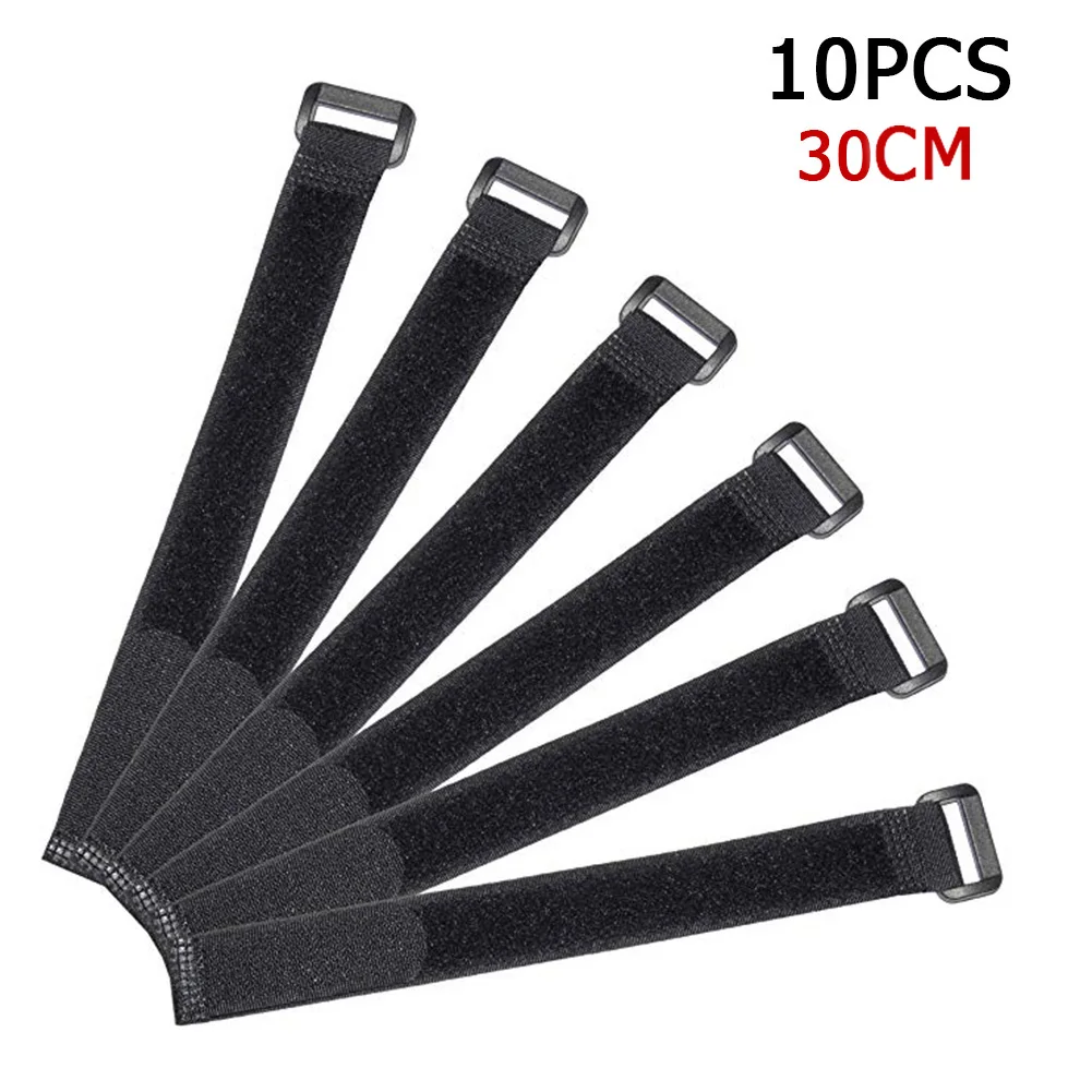 

Portable Fishing Rod Tie Holder Strap Fishing Tackle 10pcs Nylon Black Outdoor
