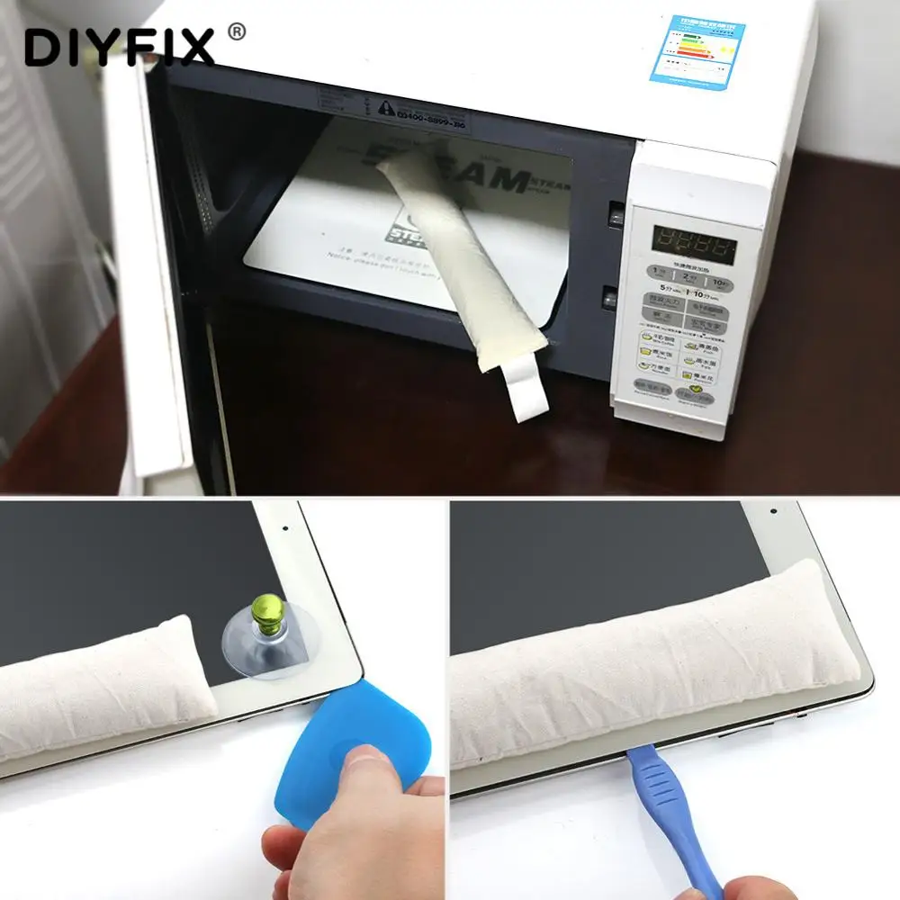 6Pcs Ufix Split Screen Heat Melting Bags Strip Disassemble Tool For iPhone Remover Melt Adhesive With Knife Pry Card | Инструменты