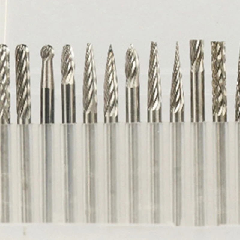 

20Pcs Rotary File,Tungsten Steel Metal Grinding Head, Electric Single and Double Pattern Rotary File Kit for Engraver