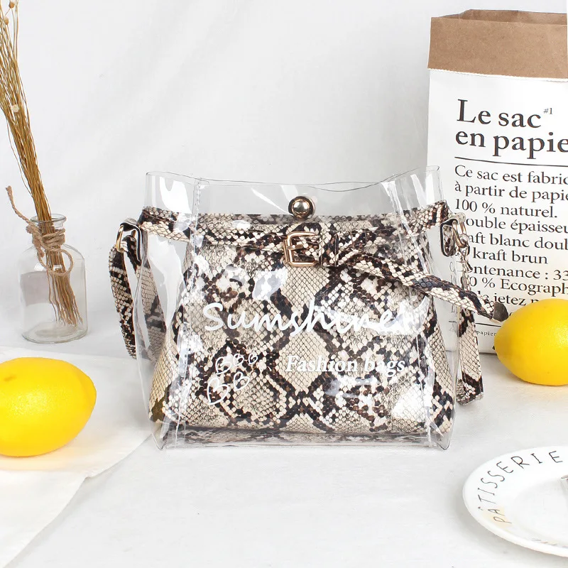 Женская прозрачная сумка элегантная через плечо 2019 | Багаж и сумки
