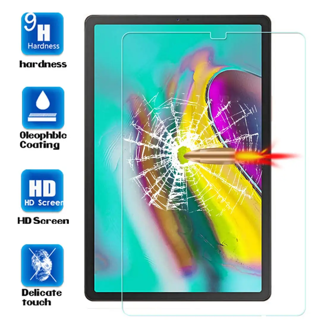 Tempered Glass for Samsung Galaxy Tab S5e 10.5 2019 Screen Protection Cover SM-T720 T725 10.5&quot | Компьютеры и офис