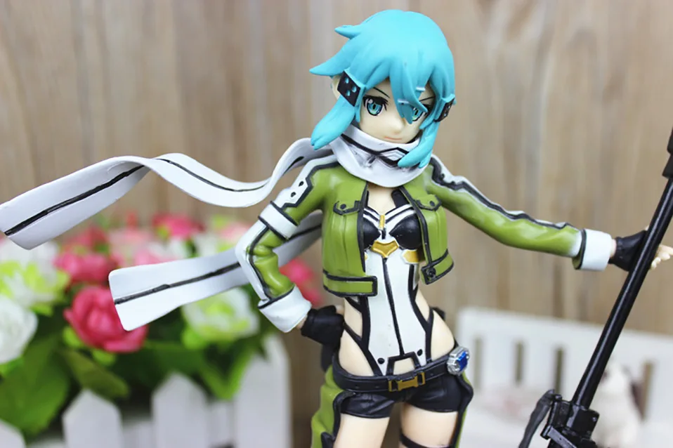 Японское аниме Sword Art Online Joint подвижная Синон Кирито асунаюки ПВХ фигурка игрушки украшения Коллекционная модель игрушки