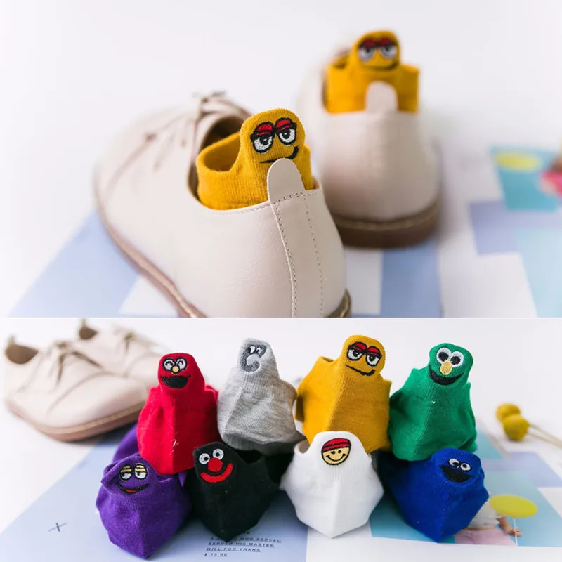 Новое поступление женские хлопковые носки короткие до Лодыжки Носки с рисунком