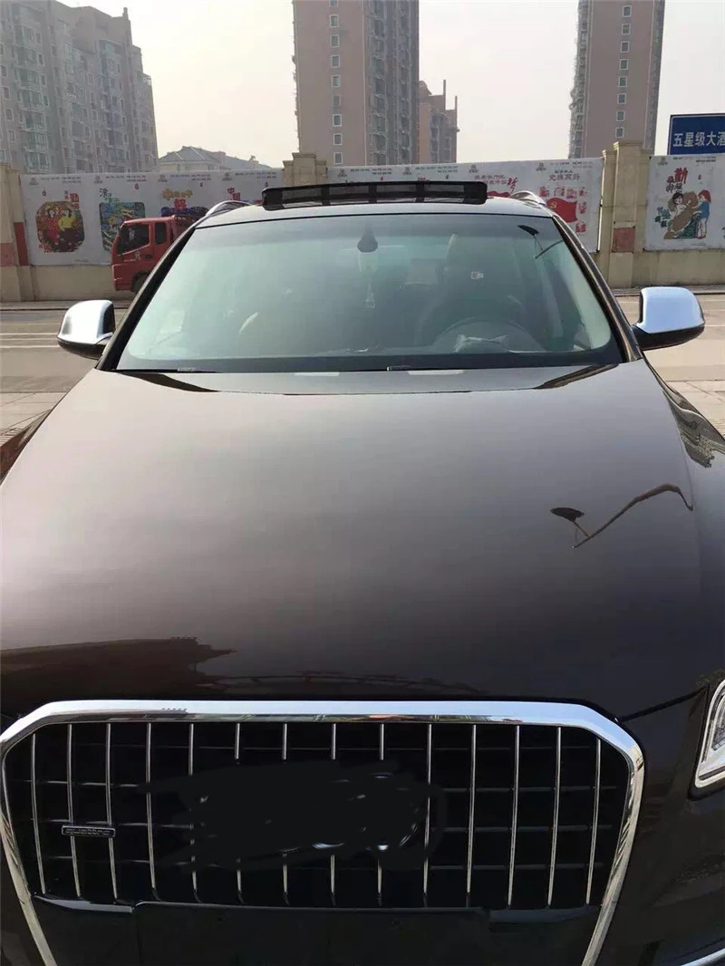Для Audi Q5 8R Q7 4L SQ5 Chrome Боковая защитные колпачки для зеркала 2009 2010 2011 2012 2013 жемчужный никель Матовый Серебристый
