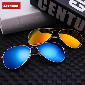 ZEONTAAT Classic Aviation Sunglasses Men Sunglasses Women Driving Mirror Male and Female Sun glasses