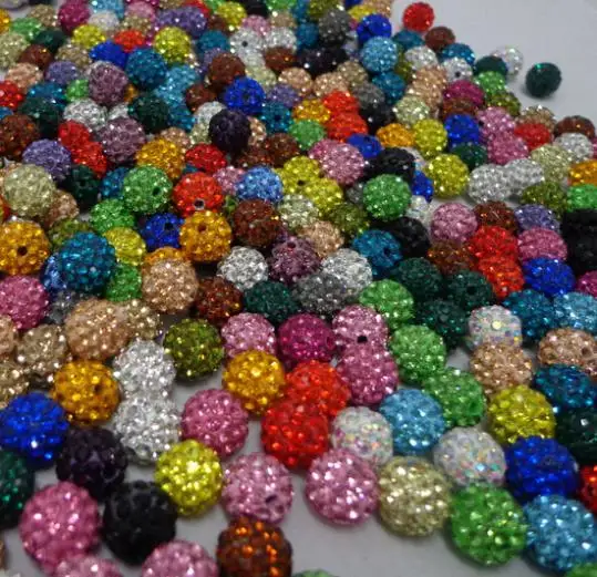 

One Hole Half Drilled For Earrings 150pcs/lot hot mixed color 10mm Beads DIY crystal yry54