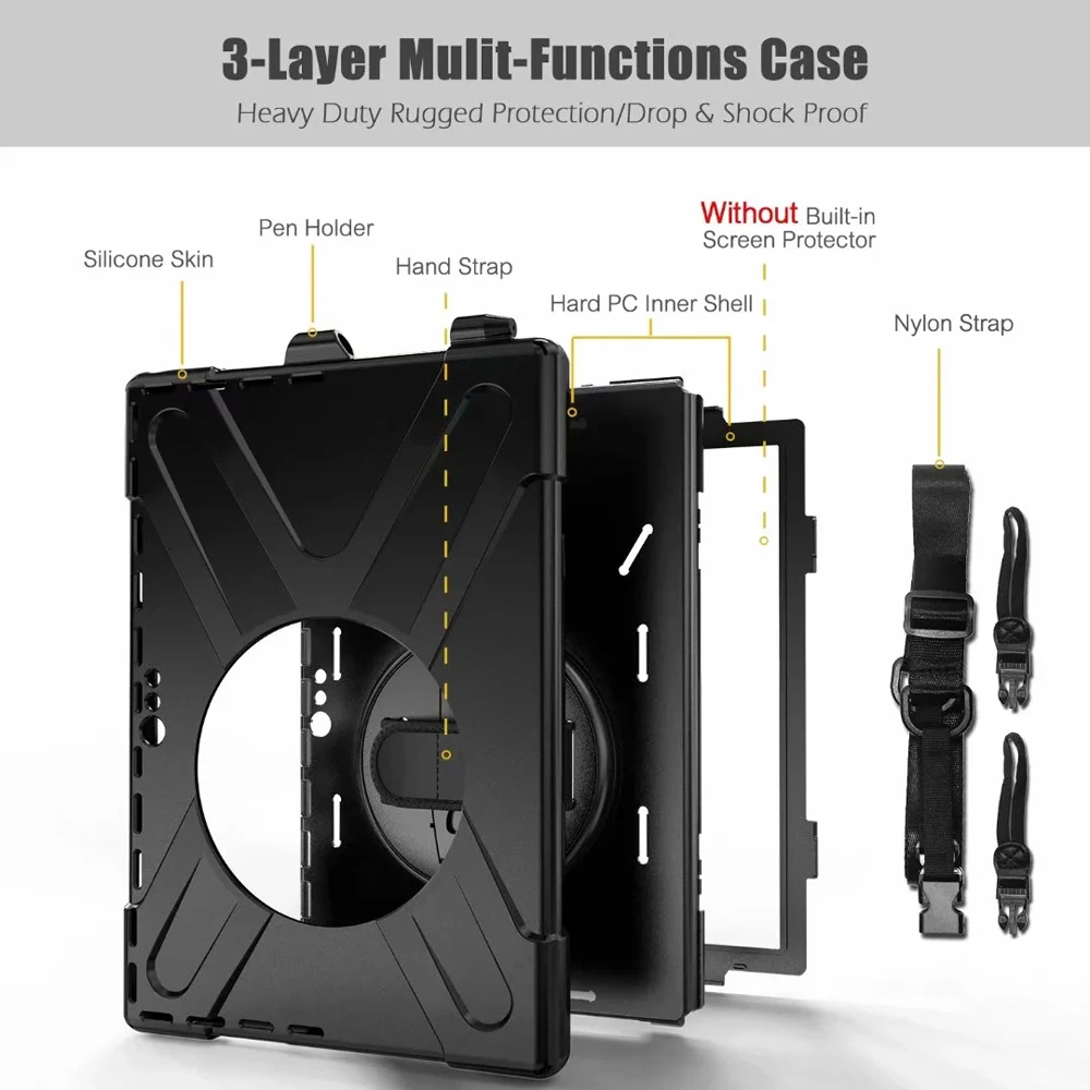 Плечевой ремень вращения противоударный чехол для планшета Microsoft Surface Pro 7 6 4 5 Pro6