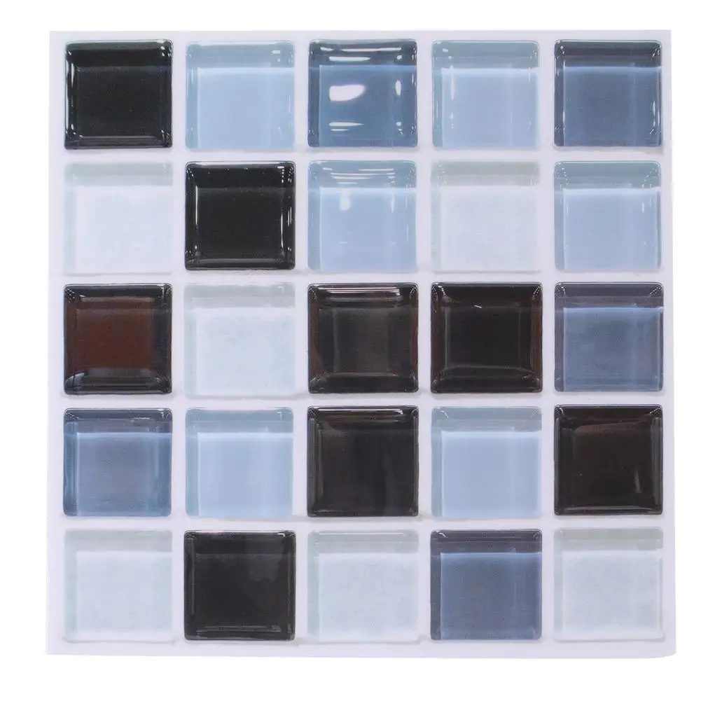 6Pcs Mosaic Self-adhesive Wall Tile Sticker Kitchen Oil-proof Stickers Bathroom Decor | Дом и сад