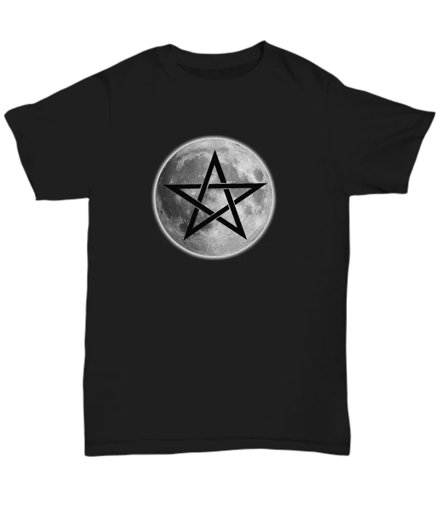 Esoteric Wicca Pagan Shirt-футболка с надписью полная луна пентаграмма богиня Ковен ведьма