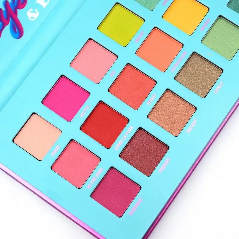 

18 color Eyeshadow-Palette Cosmetics Makeup Glitter Matte Palette Pearlescent Pigment Powder Shimmer Waterproof Primer