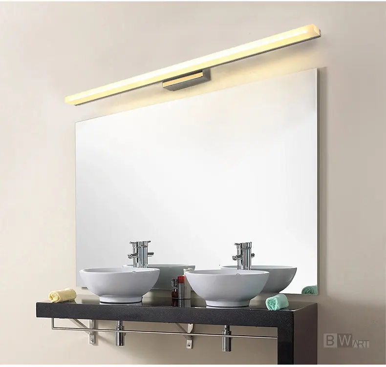 BWART Крытый 40/60/80100/120 см светодиодный настенные светильники AC85-265V Алюминий украсить водонепроницаемый бра для спальни светодиодный настенный светильник