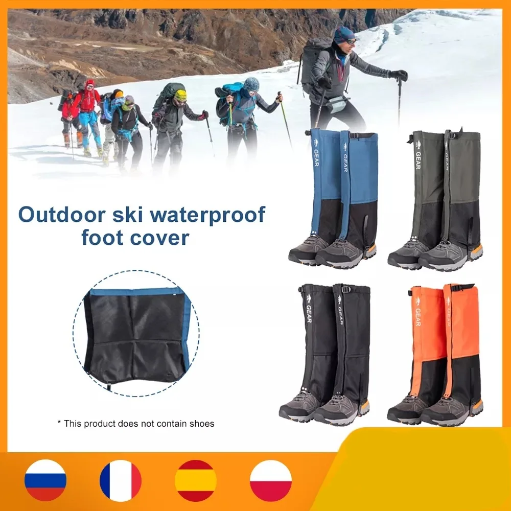 

2021, унисекс, водонепроницаемые чехлы для ног, легинсы, гетры для альпинизма, кемпинга, пешего туризма, лыж, обувь для путешествий, снежные гет...