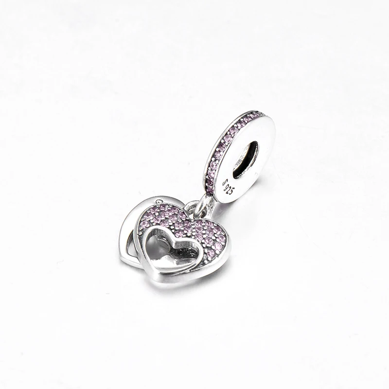 Бусины подвески из серебра 925 пробы в форме сердца|Бусины| |