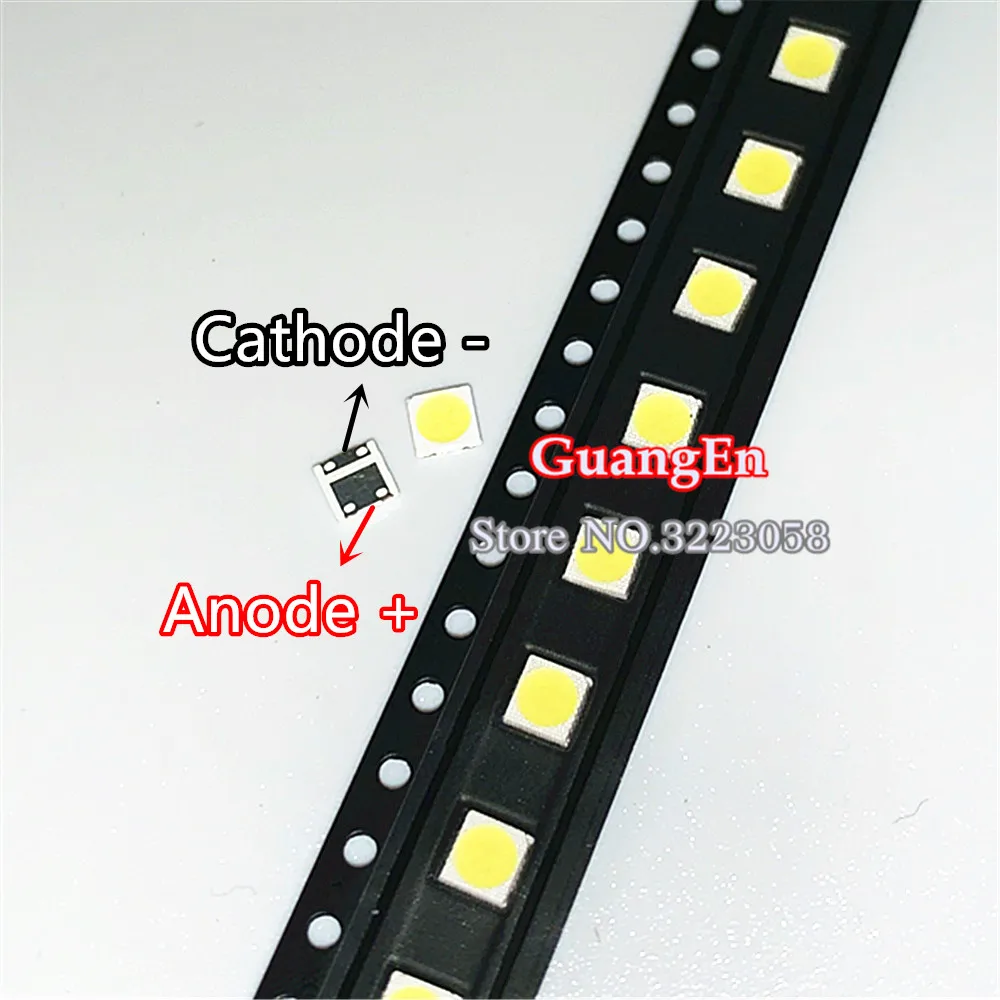 200 PCS replace FOR LG Innotek LED Backlight 3535 2W 6V Cool white LCD for TV Application LATWT391RZLZK | Лампы и освещение