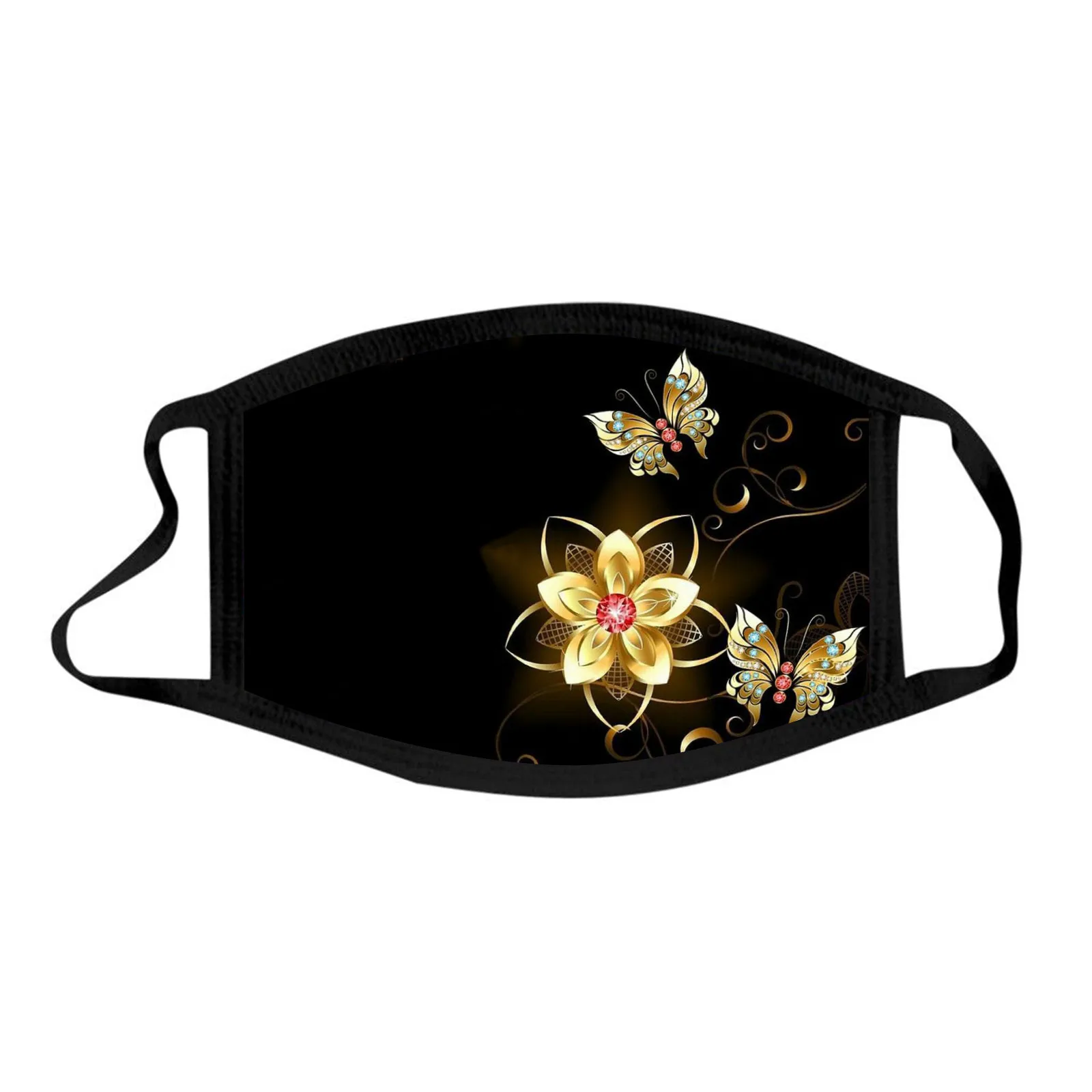 

Unisex Mouth Masks For Women Men Face Cover Butterfly Print Mouth-muffle Washable Reusable Ear Loops Mask Mascarilla Mujer d5