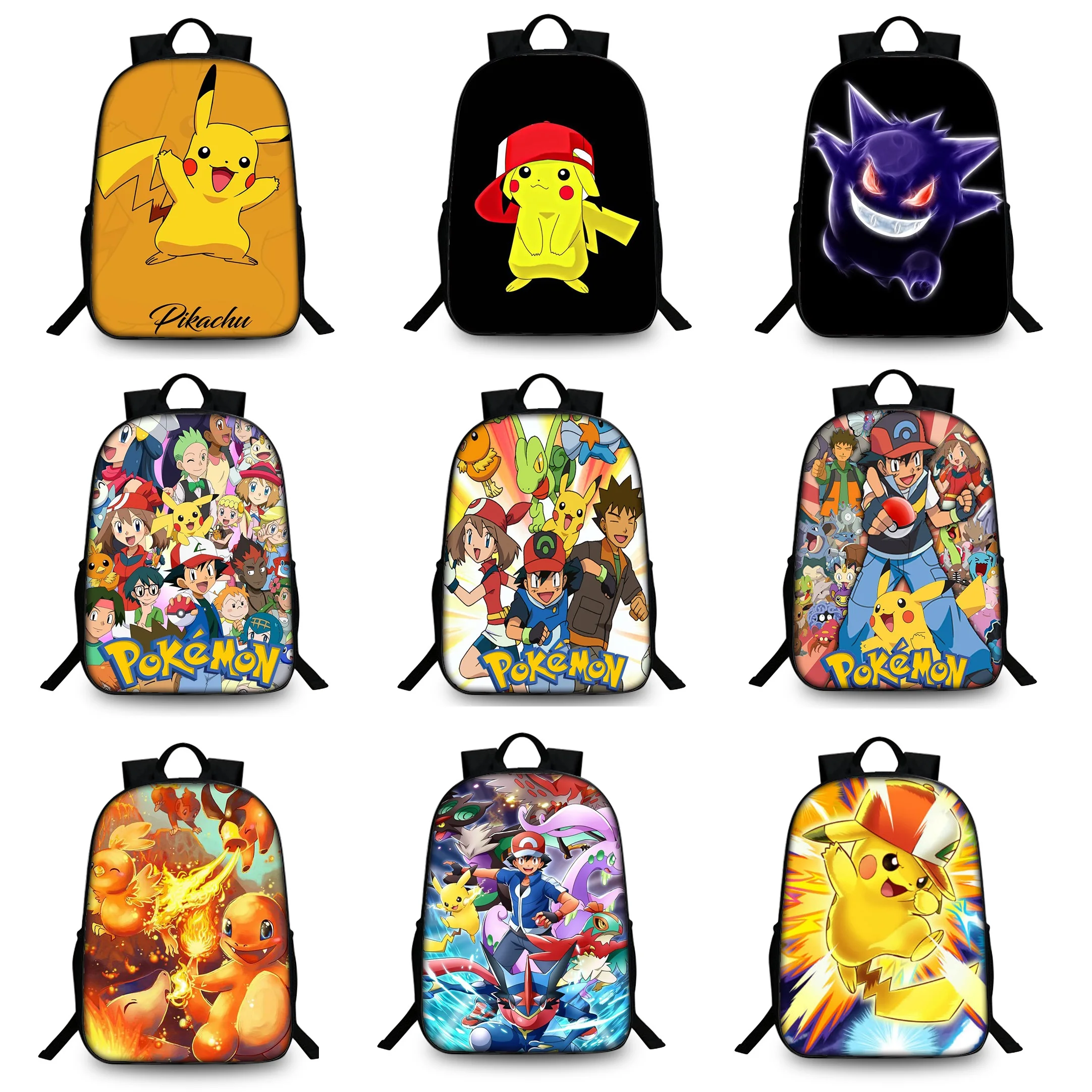 40 моделей Аниме Сумка Pokemon Go Рюкзак Пикачу аниме фигурки Детские сумки большой