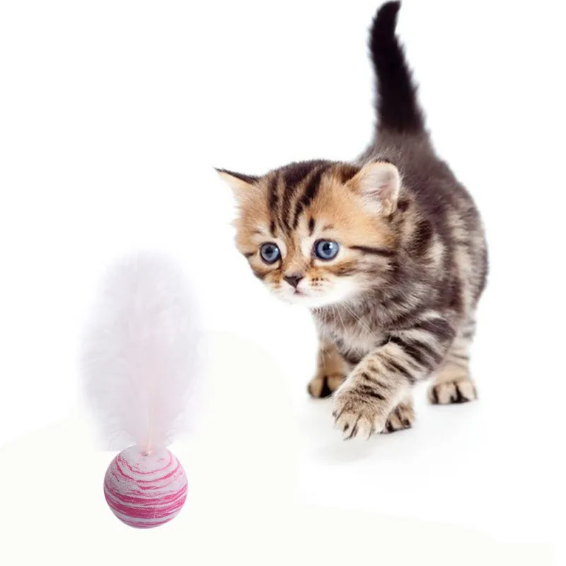 Интерактивные игрушки для домашних животных не скучающие перья Охотничья кошка