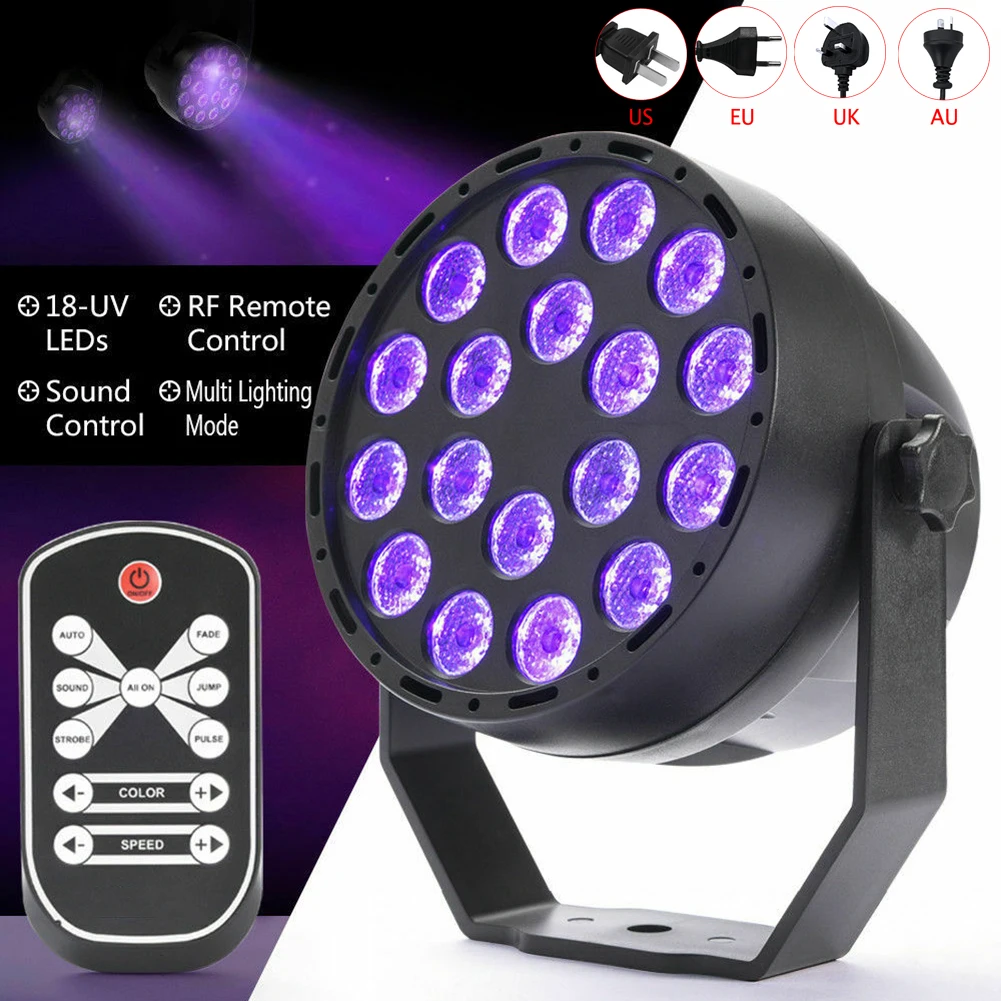 Светодиодный прожектор из алюминиевого сплава 30 Вт RGBWA + УФ-освещение для сцены 18